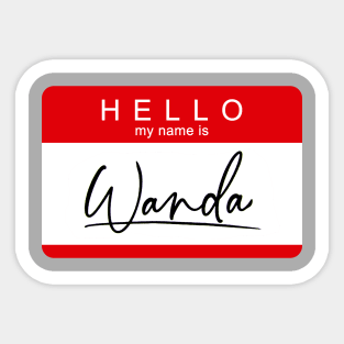 My Name is Wanda Sticker